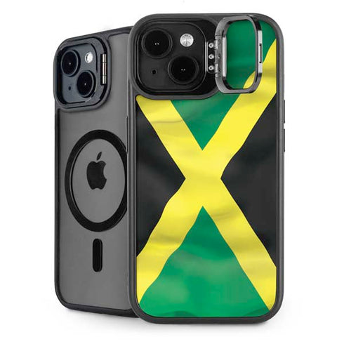 Jamaica Flag iPhone 15 Plus Kickstand Case